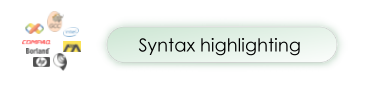 Syntax Highlighting